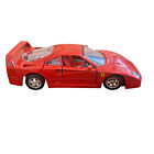 Burago 1987 Ferrari F40 Red 1:24 Scale Diecast Model Car Original Made In Italy