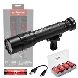 SureFire Duel Fuel Scoutlight Pro Tactical Light M640DF with 4 CR123s and Case
