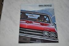 1969 Chevrolet Chevelle Sales Brochure Literature Book Advertisement Options
