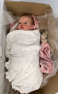 Reborn Baby Doll Toy Evi Sam's Reborn Nursery Samantha Rose-Harker With Box