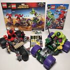 LEGO Marvel Super Heroes 76078 Hulk vs. Red Hulk 98% Complete w/Manual Sticker