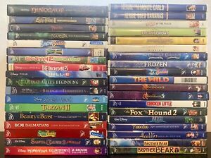 37x Disney/Pixar DVD Lot (Wall-E, Frozen, Pinocchio, Aladdin, Descendants)