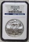 2008 $1 SILVER EAGLE EARLY RELEASES NGC MS70.  FLAWLESS QUALITY!
