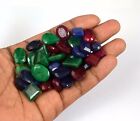 Natural Mix Shape Emerald, Ruby & Sapphire Gemstone Wholesale Lot SQ98