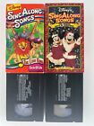 Disney Sing Along Songs 2 VHS Lot - The Lion King - 12 Days of Christmas
