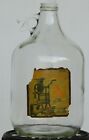 One Gallon Glass Jug A.A. Atkins Orchard Sweet Apple Cider Saluda N.C. with Cap