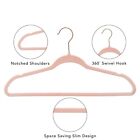 new Non-Slip Velvet Clothing Hangers, 50 Pack, Pink,