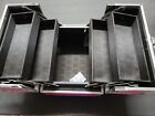 NEW Caboodles Train Case Holographic Pink 4 Tray Adored Makeup Storage With keys