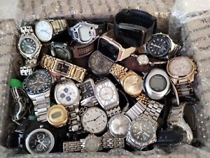 Watch Lot Assorted Watches-100+++Medium flat Rate Box FULL 14.5 POUNDS