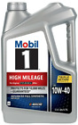 Mobil 1 Motor Oil High Mileage Full Synthetic Motor Oil 10W-40 5 QT (Pack of 1)