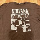 Vintage Nirvana Shirt Kurt Cobain Size Large Screen Stars