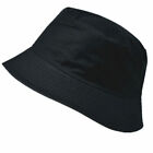 Unisex 100% Cotton Bucket Hat Boonie Hunting Fishing Outdoor Reversible Cap