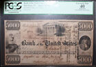 1840 Bank of the United States RARE $5000 Post Note Banknote.  Only One on EBAY!