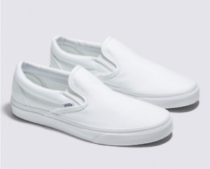 Vans CLASSIC SLIP ON True White UNISEX VN000EYEW00 Skateboard Shoes