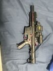 airsoft gun electric +optic sight with magnifier + tracer (working)