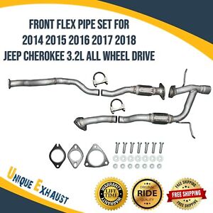 Front Flex Pipe Set for 2014 2015 2016 2017 2018 Jeep Cherokee 3.2L A.W.D. New