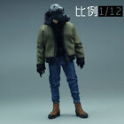 1/12 Scale Trendy Soldier Jacket Hoodie Jeans Model for 6