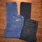 Lot Of 2 Men’s Jeans Ariat And Wrangler Size 38x38