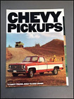 1977 Chevrolet Pickup Truck Vintage Car Sales Brochure Catalog - Silverado