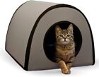 Thermo Mod Kitty Shelter Waterproof Outdoor Heated Cat House Gray 21 X 14 X 13''