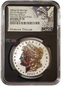 New Listing2023-S Reverse Proof MORGAN DOLLAR NGC PF70 First Day Of Issue Silver Coin.