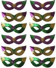 Purple, Green and Gold Sequin Mardi Gras Masks- Bulk Supply for Parties,...