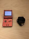 New ListingNintendo Game Boy Advance SP Flame Red/ W Charger - AGS-001 - Tested - Works