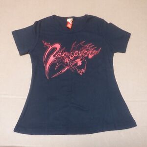 vtg NECROVORE Shirt Size Small Womens Baby Doll Goth