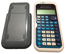 Texas Instruments Scientific Calculator TI-34 Multiview Solar snap case works