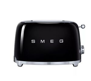 New ListingSmeg TSF01BLUS 2-Slice Stainless Steel Toaster - Black 😃😃