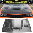 Fits 08-23 Dodge Challenger Hellcat Style Aluminum Front Hood Scoop W/ Air Vent (For: 2015 Challenger)