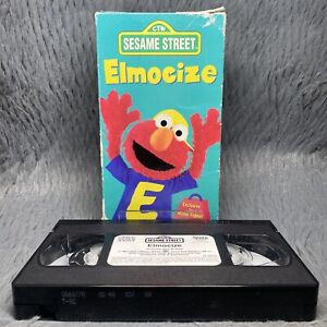Elmocize VHS Tape 1996 Elmo Kids Video Sesame Street Exercise Workout Movie Film