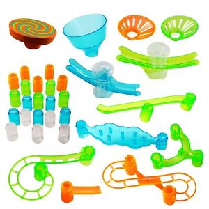 Marble Genius Marble Run Stunts Booster Set: 30 Pieces Total, 9 Action Pieces...