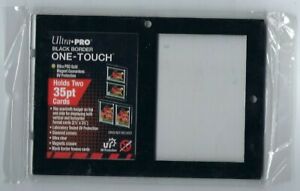 1 - Ultra Pro BLACK BORDER 2 Card One Touch Magnetic Trading Card Holder 35pt