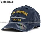 USS ENTERPRISE CVN 65 Unisex Dad Hat Baseball Cap Adjustable Denim Hat Snapback
