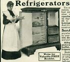1903 REFRIGERATOR Ice Box Food Chest Cupboard Kitchen ORIGINAL Print Ad 4557
