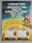 1979 Magazine Advertisement Page Purina Dog Chow Dog Food Coupon Print Ad