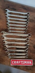 CRAFTSMAN 14 pc Combination Wrench Set 7 SAE - 7 Metric MM NEW