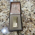 Very Nice Vintage Dunhill Rollagas Lighter Gold Plated/Case Working (Shelf 2)
