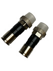2pc PPC WeatherSeal Coaxial CABLE RG6 Compression Fittings