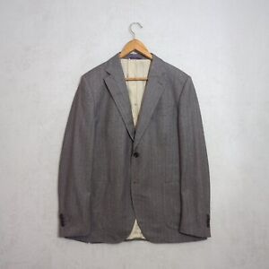 Diniz & Cruz Blazer Jacket US44 EU54 Gray Wool Cashmere Sport Coat Men 2Btn Suit