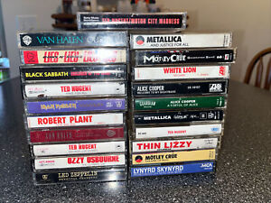 New Listing(21) Vintage Heavy Metal/Heavy Rock/Rock Cassette Tapes Tested
