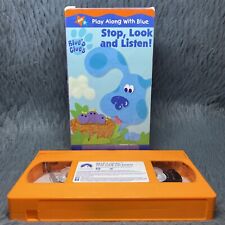 Blue's Clues - Stop, Look and Listen! VHS 2000 Nick Jr Nickelodeon Steve Film