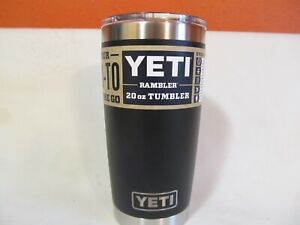 Yeti Rambler 20 oz Tumbler with MagSlider Lid==Brand New==Black