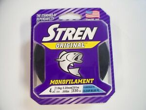Stren Original Monofilament fishing line clear blue fluor color Choose weight!