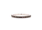 14k White Gold Chocolate Diamond Stackable Band