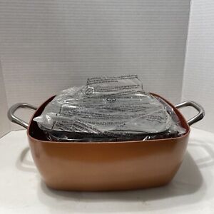 Copper Chef 11 inch Square Non-Stick Frying Pan With Fryer Basket, No LID