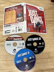 Just Dance 1 2 3 Nintendo Wii Set 3 Game Bundle Guaranteed Party Fun!