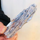 134g Rare Natural Blue Kyanite with Quartz Crystal Specimen Rough G790