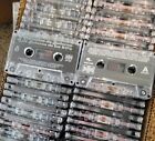 SOLD FOR ART OR PARTS LOT OF 30 NEW CASSETTE TAPES RECORDED ONCE SOLD AS BLANKS